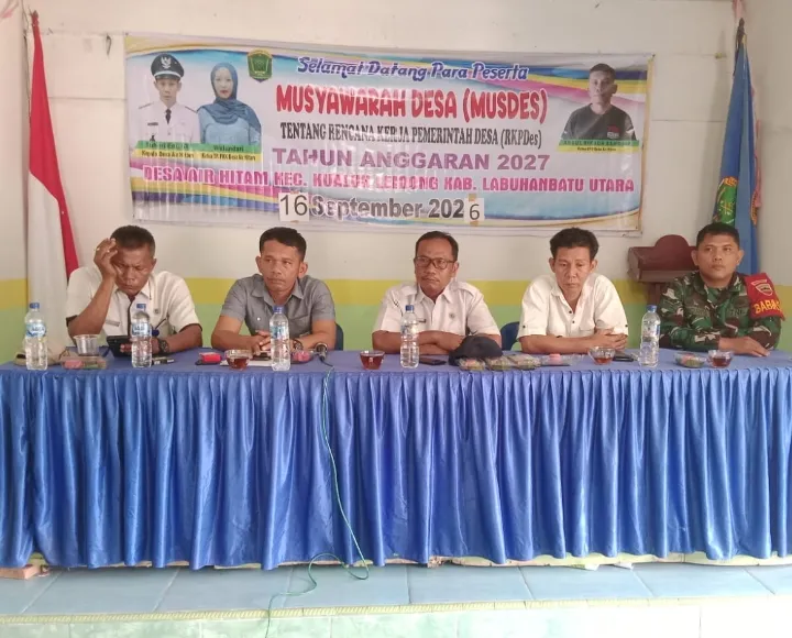 Kawal Pembangunan Desa, Koramil Tanjung Leidong Ikuti Musdes di Air Hitam