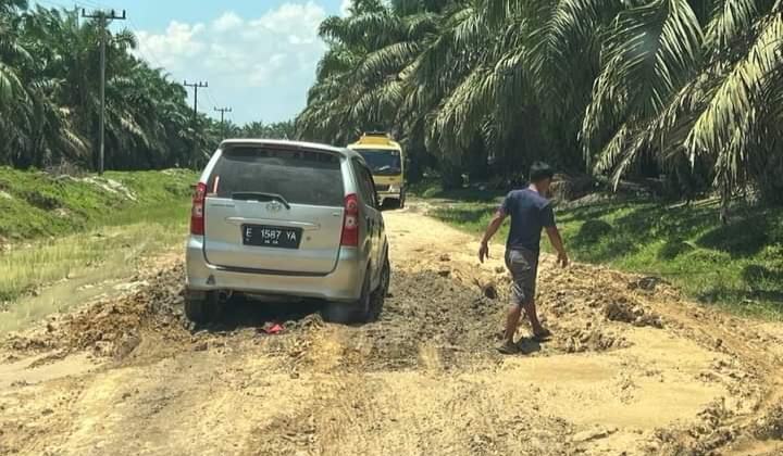 Jalan Provinsi Aliaga Muara Tige Rusak Parah Dan Sulit Dilalui Waspada