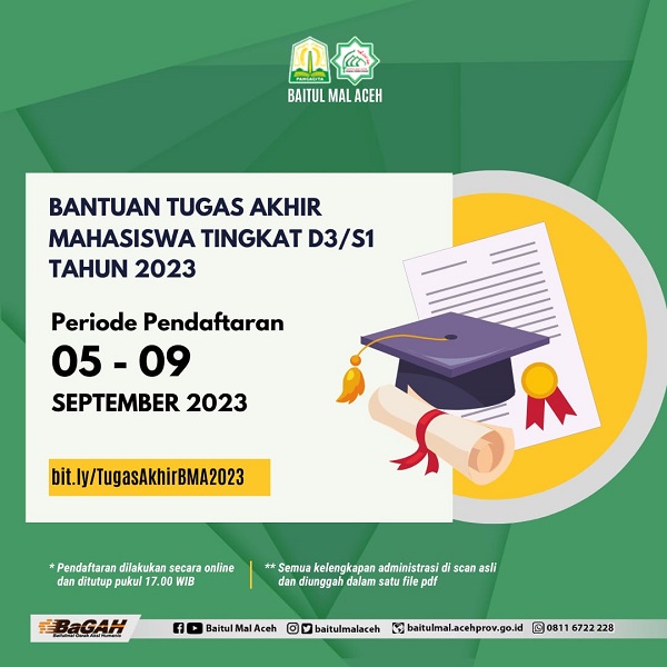 BMA Buka Pendaftaran Bantuan Tugas Akhir Mahasiswa WASPADA