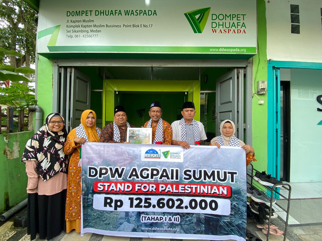 Dpw Agpaii Sumut Salurkan Donasi Palestina Rp Juta Melalui Dd