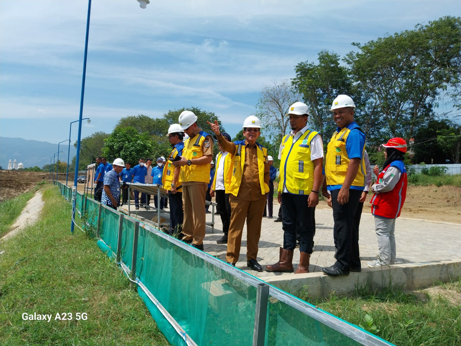 Pj Wali Kota Tinjau Proyek Rehabilitasi Bendungan Karet WASPADA