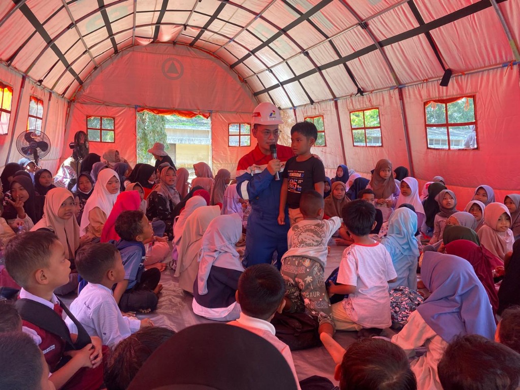 PEP Rantau Field Siapkan Sekolah Darurat, Fokus Jadi Ruang Pulih Trauma Banjir
