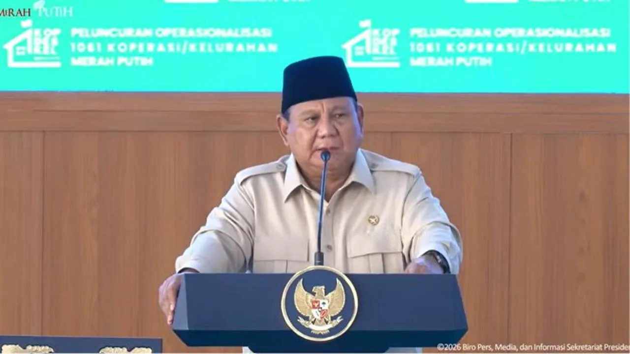 Prabowo Dorong Koperasi Merah Putih Salurkan Kredit Murah