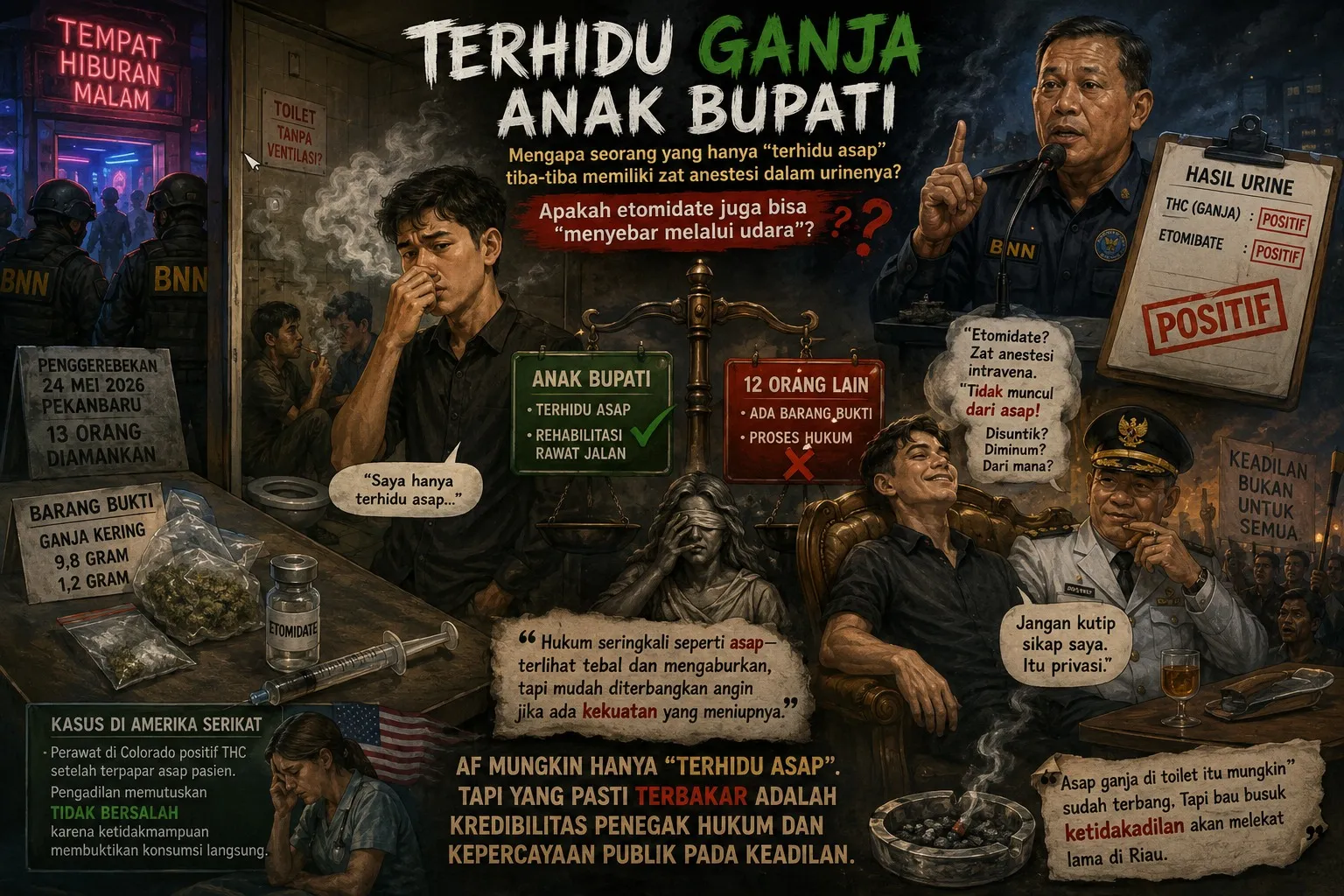 Terhidu Ganja Anak Bupati