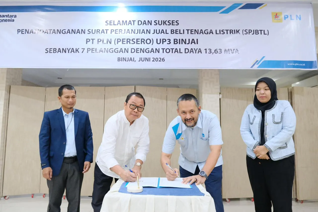PLN UP3 Binjai Perkuat Iklim Investasi Dan Dorong Pertumbuhan Ekonomi