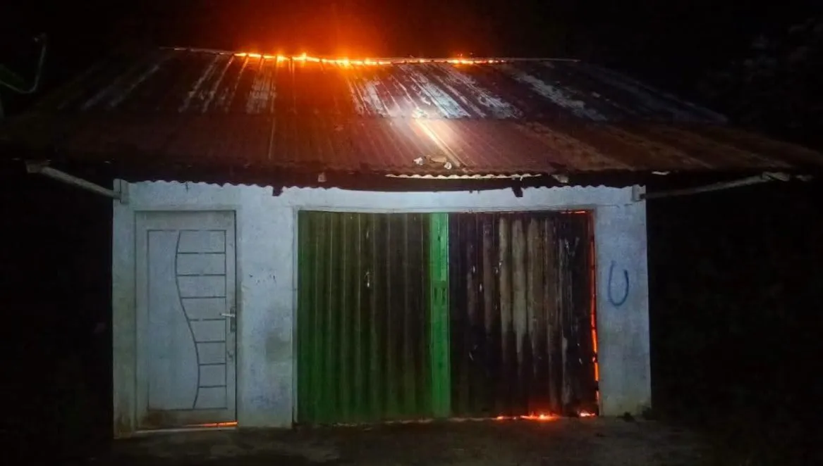 Satu Rumah Hangus Terbakar di Desa Malum Dairi, Kerugian Capai Rp200 Juta