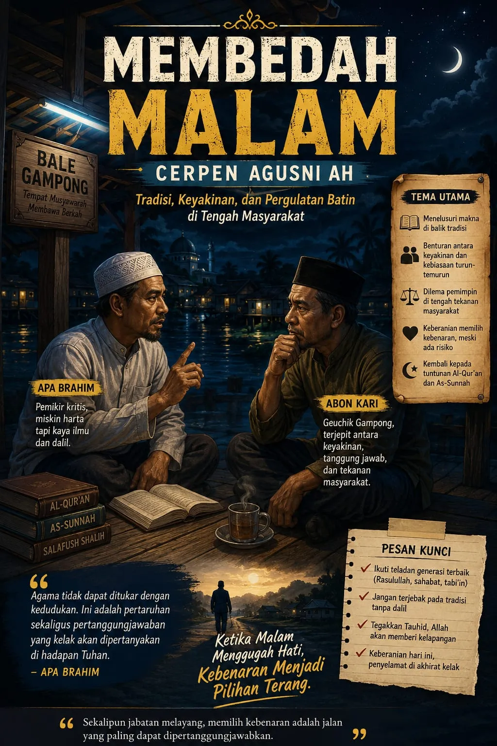 MEMBEDAH MALAM CERPEN AGUSNI AH