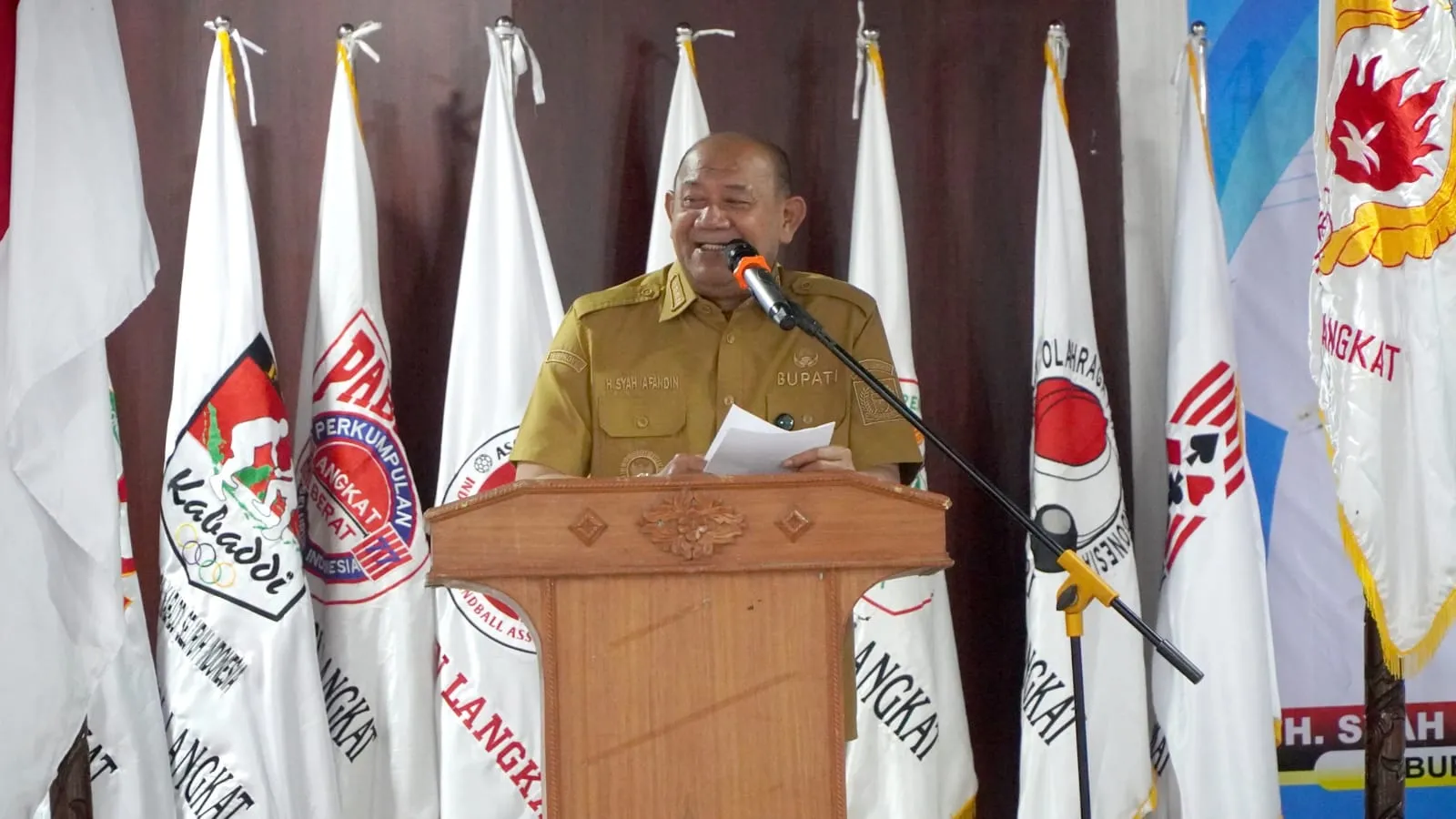 Buka Raker KONI Langkat, Syah Afandin Targetkan Prestasi Gemilang Di Porprovsu