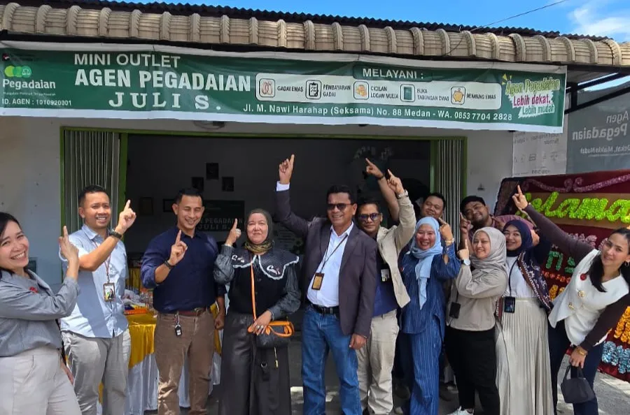 Perluas Jaringan Layanan, Agen Pegadaian Julianti Simangunsong Resmikan Outlet Ketiga Di Medan