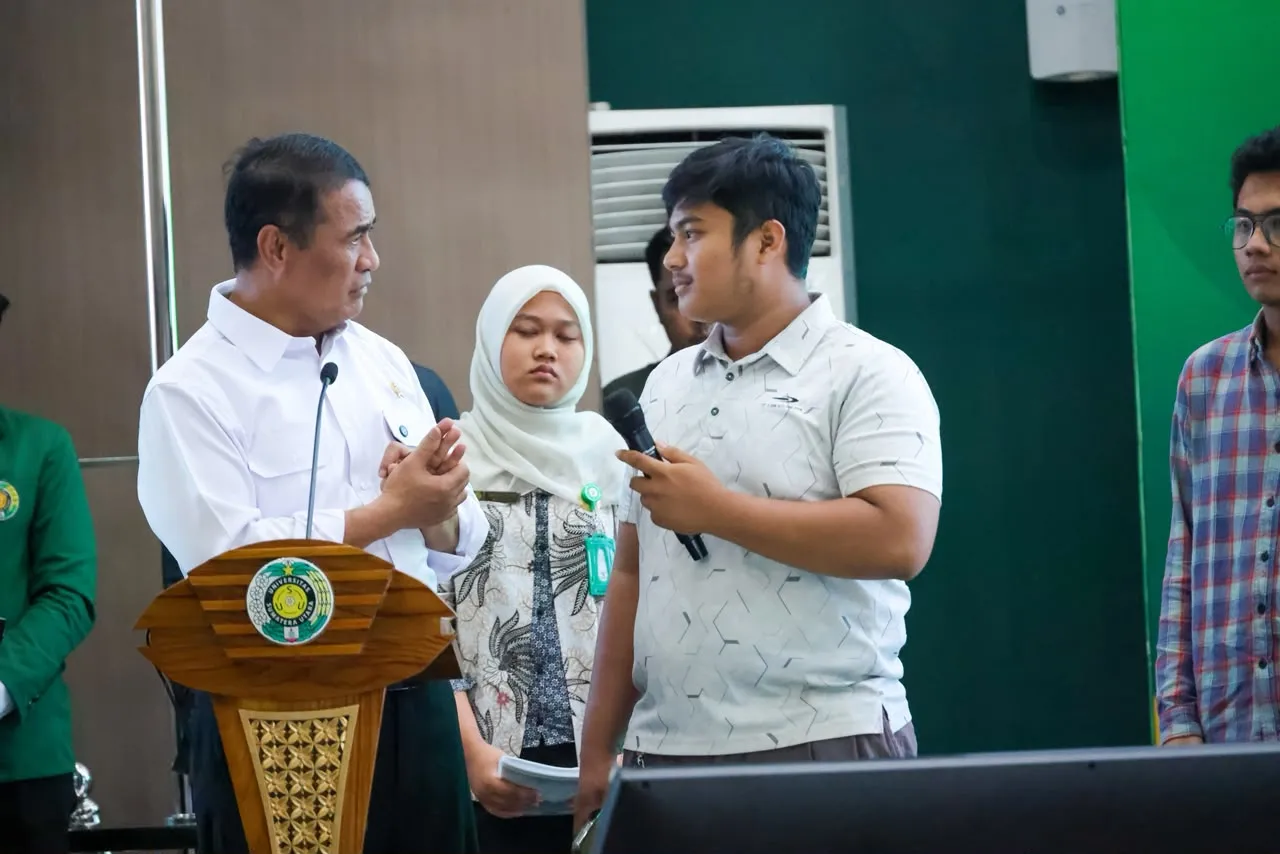 Diinterupsi Saat Kuliah Umum Di USU, Mentan Amran Buka Dialog Dan Beberkan Data