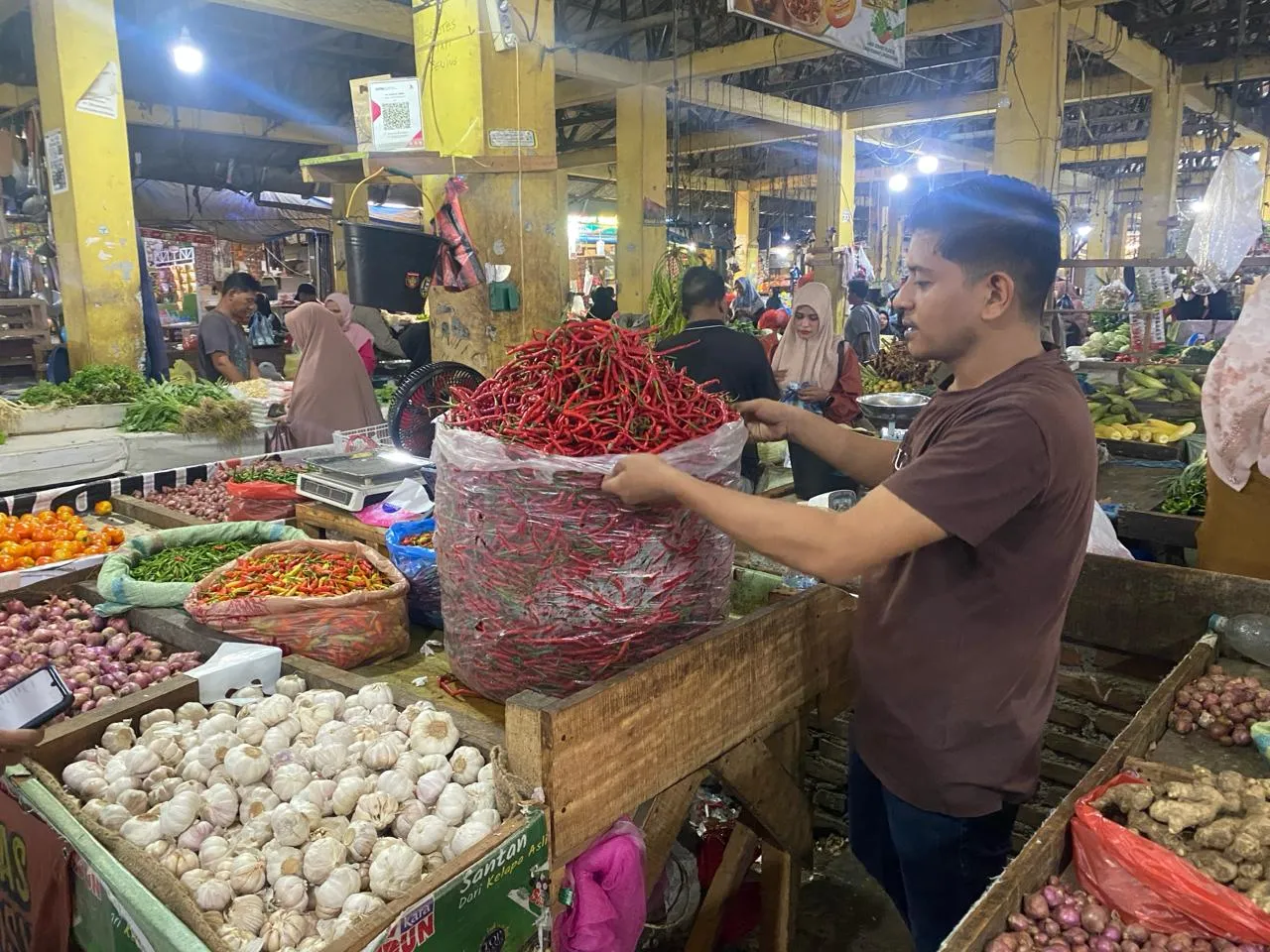 Dampak Gerakan Pangan Murah, Harga Sembako di Pasar Pagi Keutapang Mulai Stabil