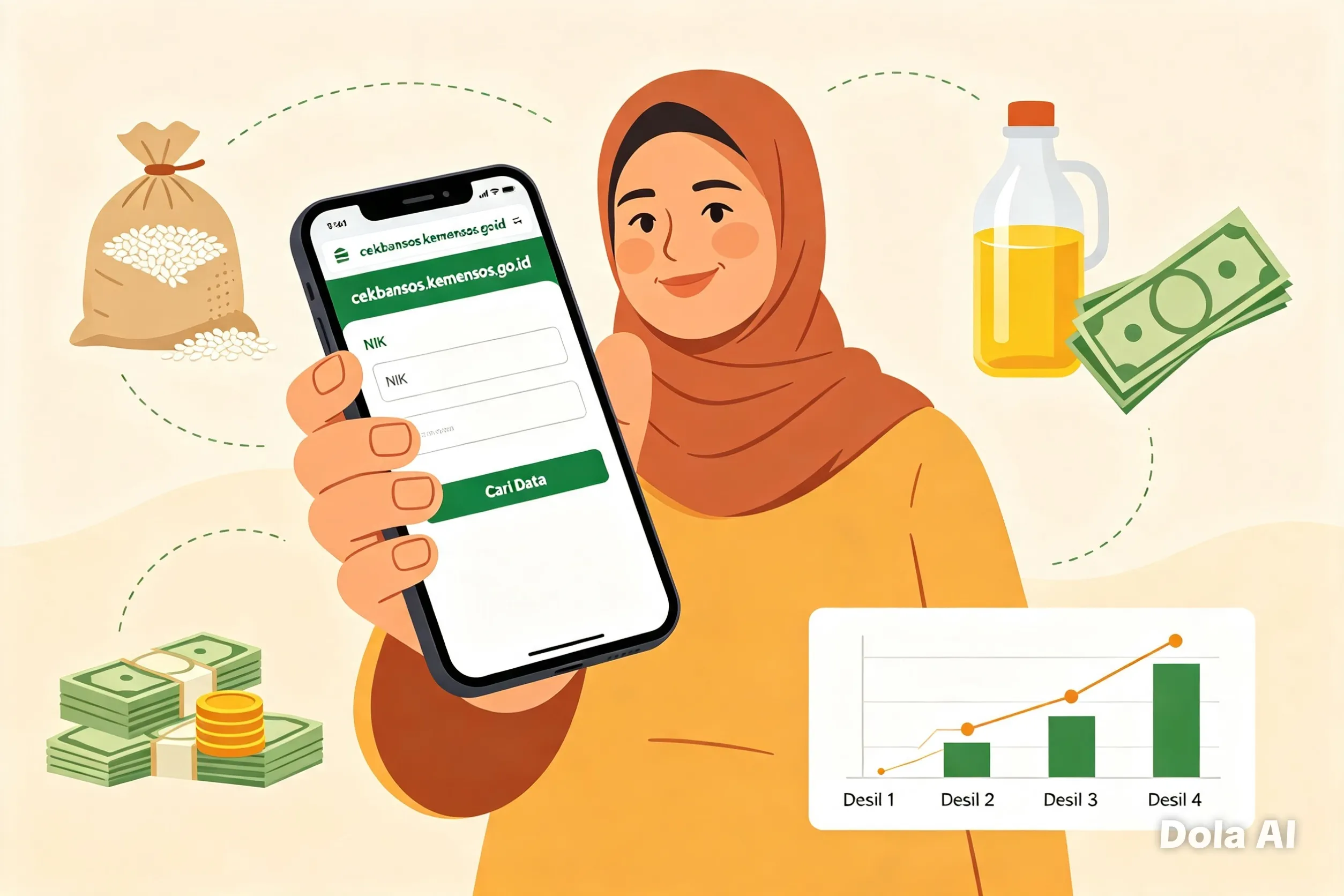 Penerima Bansos dan Cara Mengeceknya serta Daftar Desil
