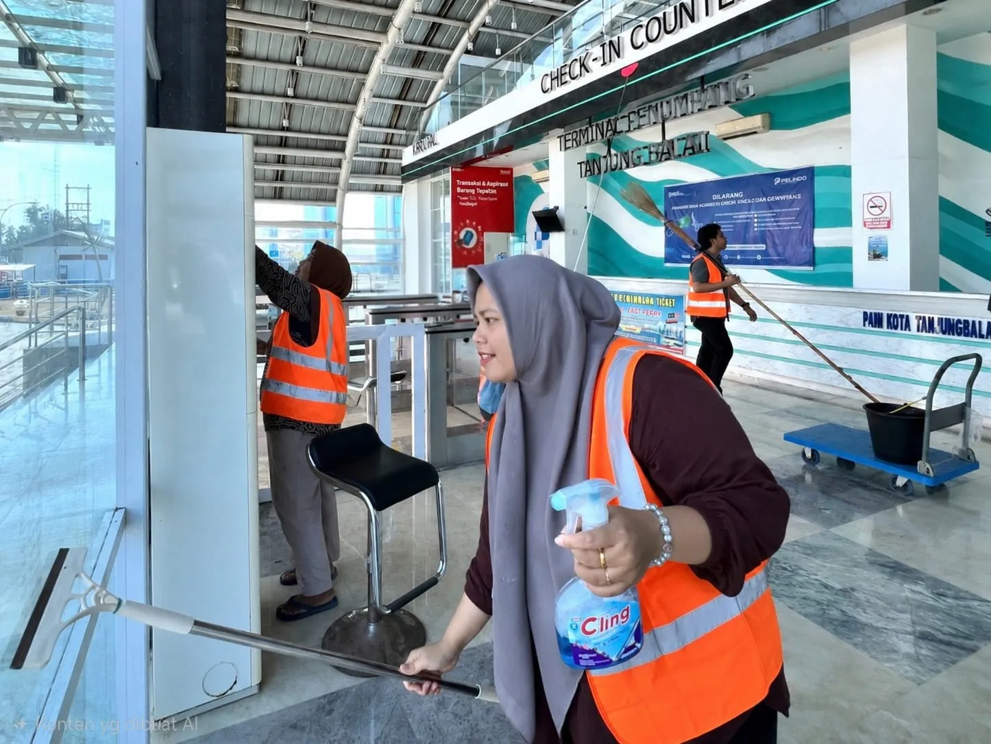 Pelindo Bersihkan Terminal Teluk Nibung Sambut P-TEC 2026