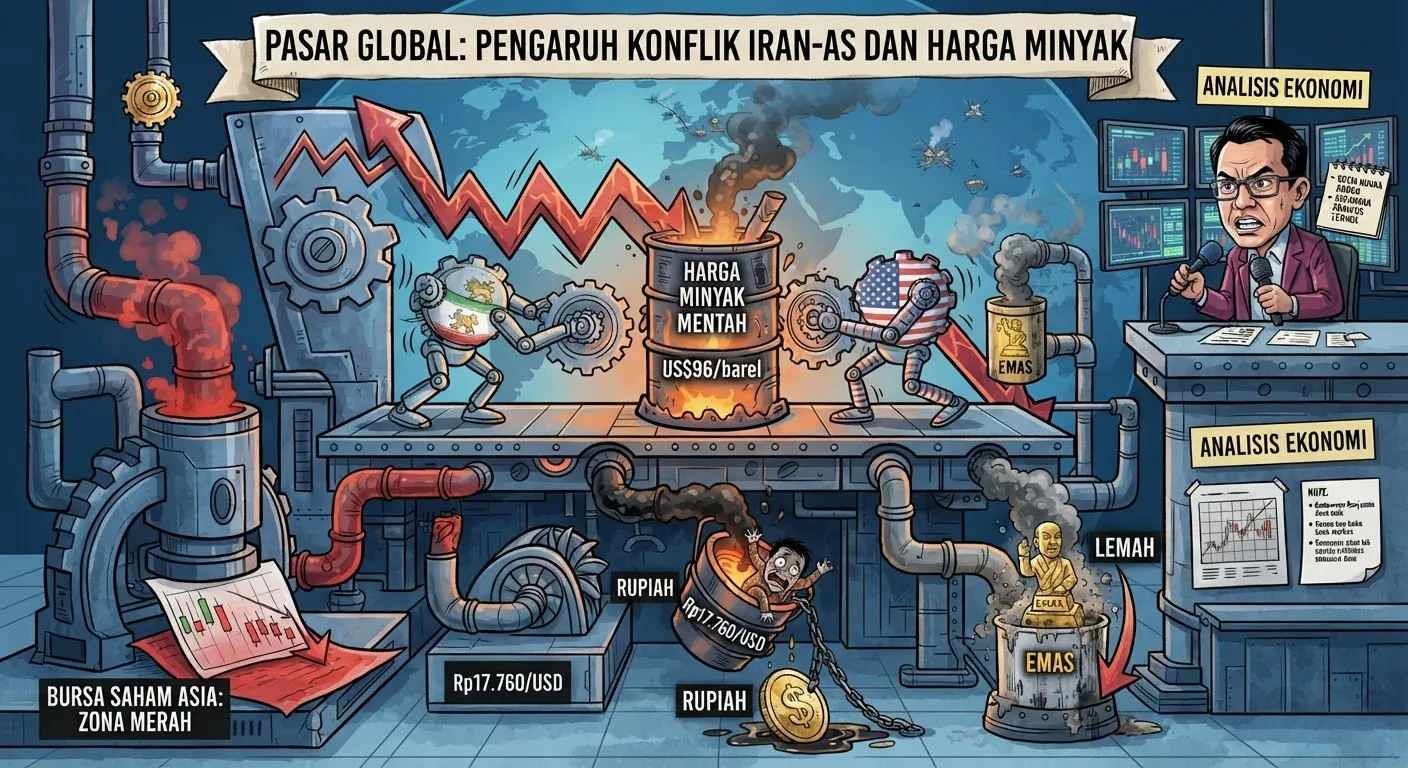 Perang Iran-AS Memanas, Minyak Ancam Pasar Keuangan
