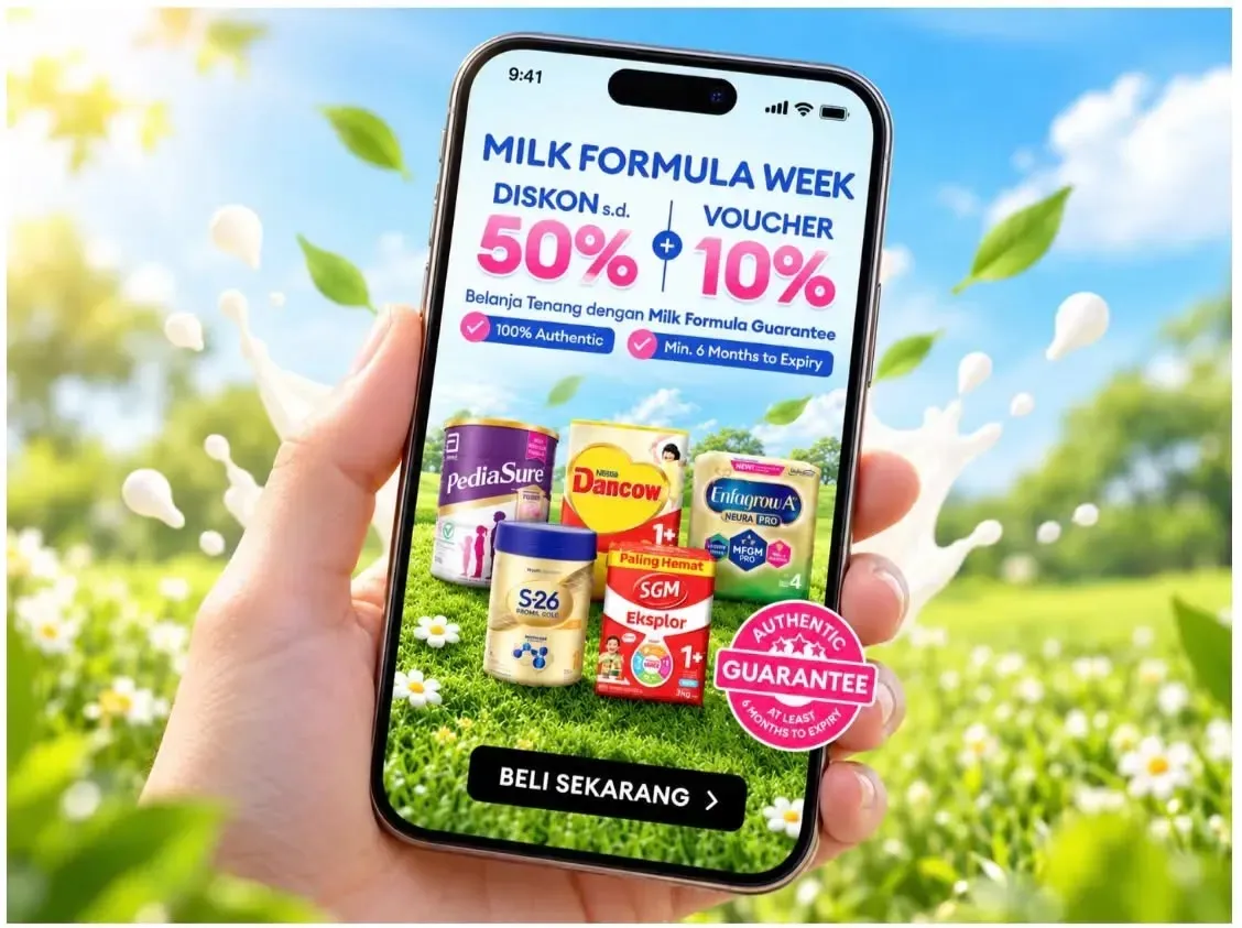 Lazada Bagikan Tips Aman Membeli Susu Formula secara Online