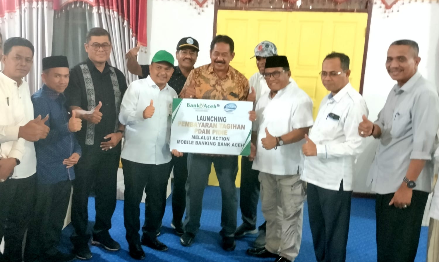 PDAM Tirta Mon Krueng Baro Sigli Launching Tagihan Melalui Action Bank Aceh