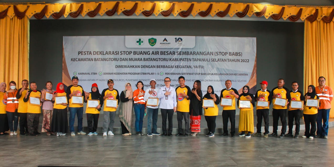 Diinisiasi PT AR, Kecamatan Batang Toru Dan Muara Batang Toru Deklarasi Stop BABS