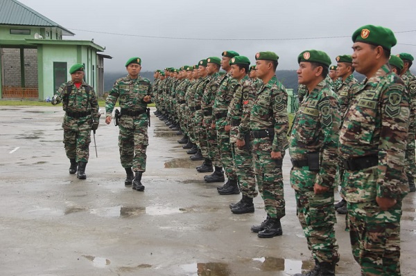 Kodim 0119/BM gelar upacara hari juang TNI Angkatan Darat (AD).Waspada/Sumarsono