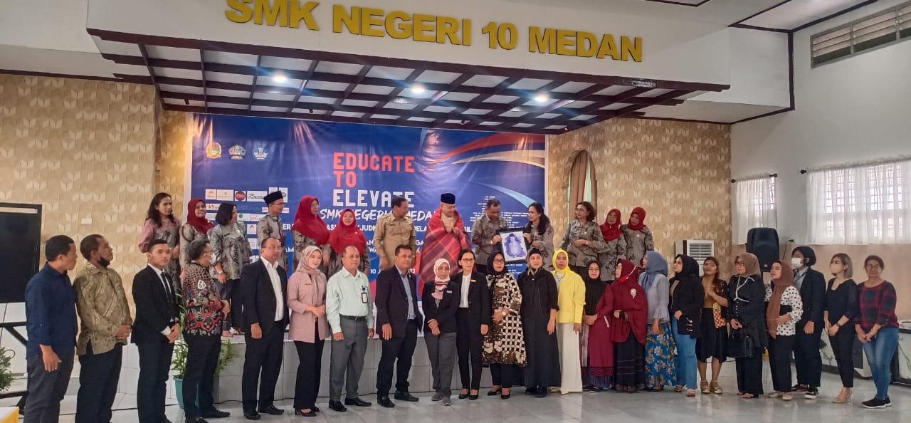 SMKN 10 Medan Gelar MoU Bersama Dudika Dan Pameran