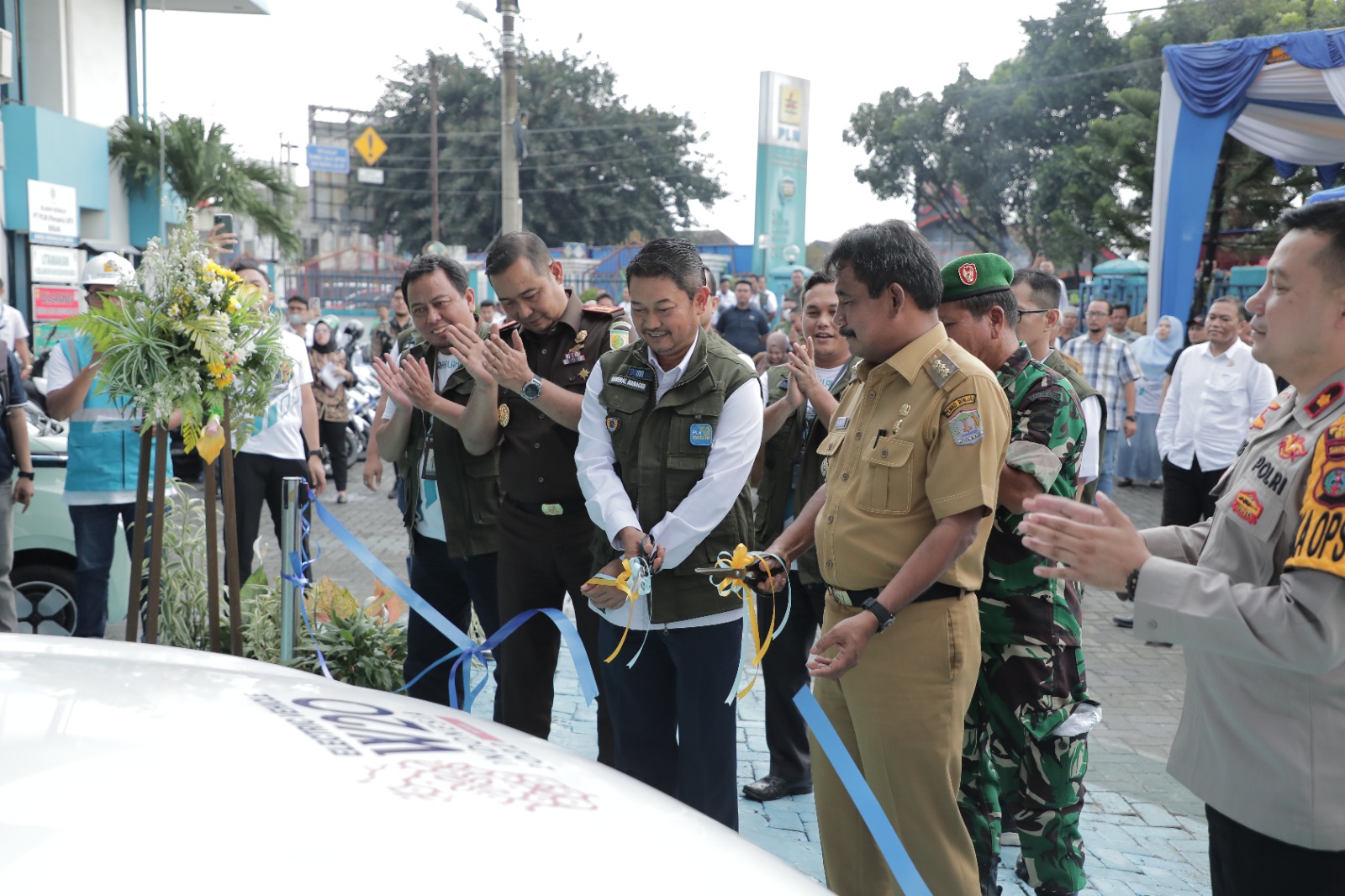 Resmikan SPKLU, PLN Siap Dorong Ekosistem Kendaraan Listrik Di Binjai