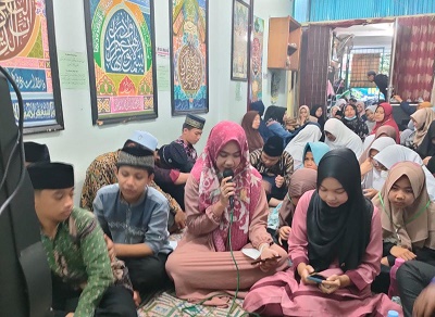 PARA hafiz-hafizah binaan Bapqah Sika yang ikut tampil di MTQ Kota Medan ke 56 sebagian lolos ke babak final. Waspada/ist