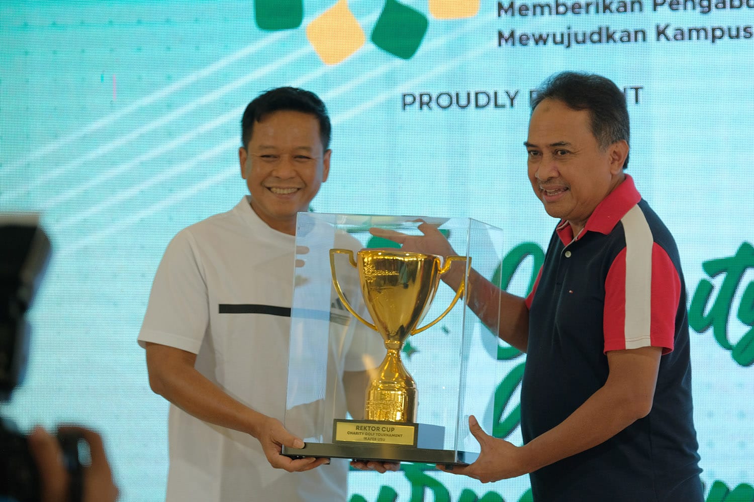 Ikafeb USU Gelar Charity Golf Tournament USU Rektor Cup 2023