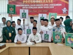 25 Bacaleg DPRK Dari PKB Lhokseumawe Mendaftar Ke KIP