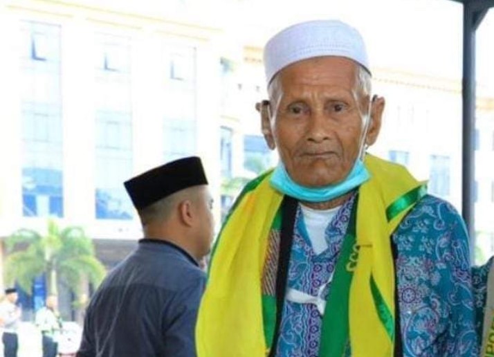 Calhaj Labura Hasan Basri Siregar yang meninggal di tanah suci Mekkah. Waspada/dok: Idris Aritonang,SH.I (petugas haji daerah Labura)