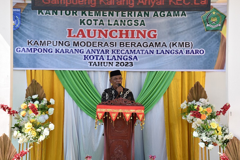 Pemko Langsa Launching Kampung Moderasi Beragama — Waspada