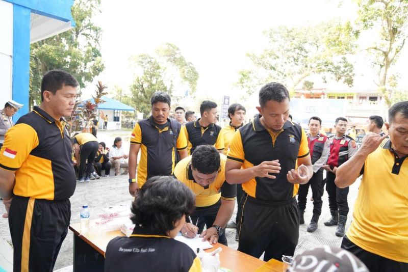 130 Personel Polres Simalungun Tes Urine Mendadak, Ini Hasilnya