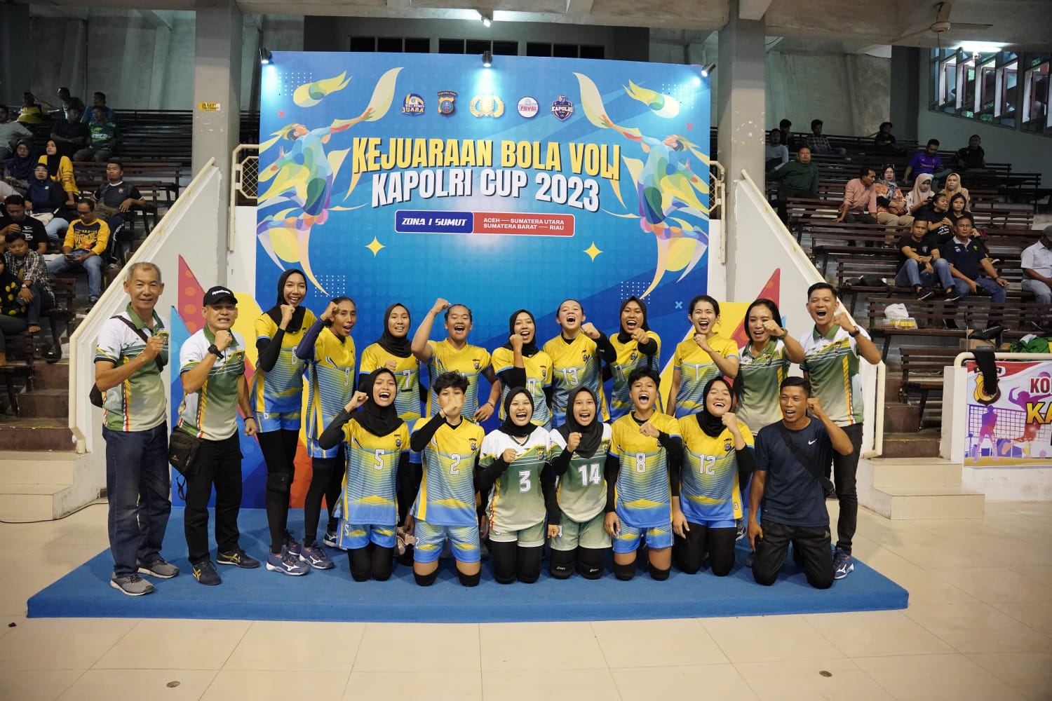 Tim Voli Putri Polda Sumut Juara Kapolri Cup Zona I