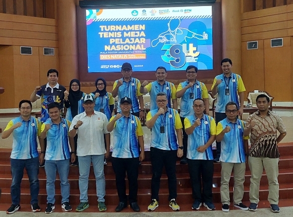 Diikuti 553 Pelajar dan Mahasiswa, UT Gelar Turnamen Tenis Meja Nasional