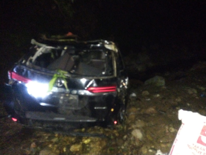 Fortuner Terjun Ke Jurang Jangga Dolok, Satu Tewas Dan 2 Luka