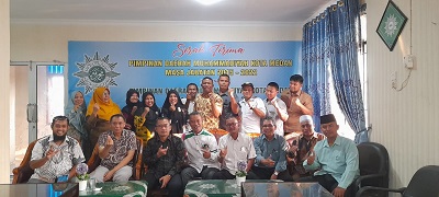 SUASANA kegiatan silaturahmi dan taaruf Pengurus Majelis Dikdasmen PDM Kota Medan. Waspada/ist