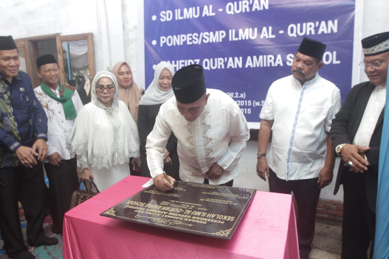 Rahudman Terharu Saat Resmikan Gedung Tahfidz Sekolah Ilmu Al-Qur'an Amira School