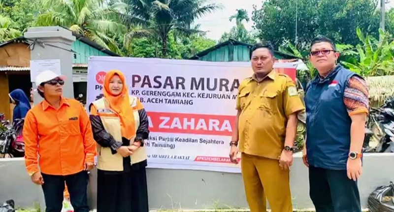 Nova Zahara Buka Pasar Murah Di Aceh Tamiang