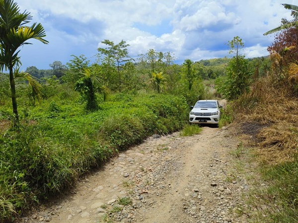 Jalur Lamtamot-Gampong Panca Kecamatan Lembah Seulawah, Kabupaten Aceh Besar dengan panjang jalan sekitar 9,8 Km yang akan diperbaiki oleh Kementerian PUPR. (Waspada/Zafrullah)