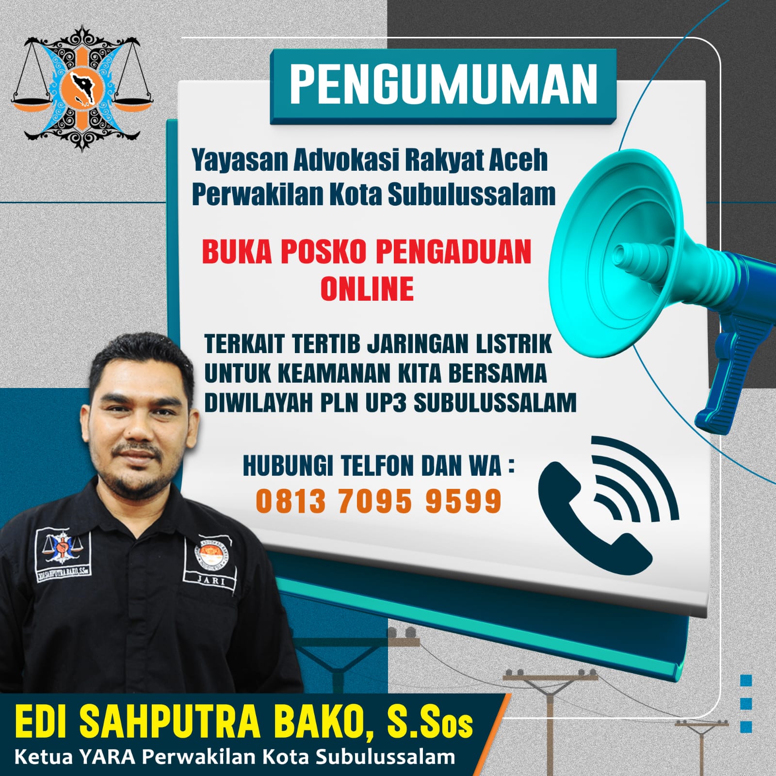 YARA Buka Posko Pengaduan Online