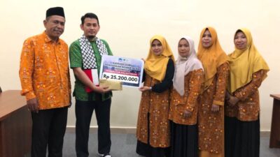 Lewat DD Waspada, AGPAII Sumut Serahkan Donasi Rp25 Juta Untuk Palestina