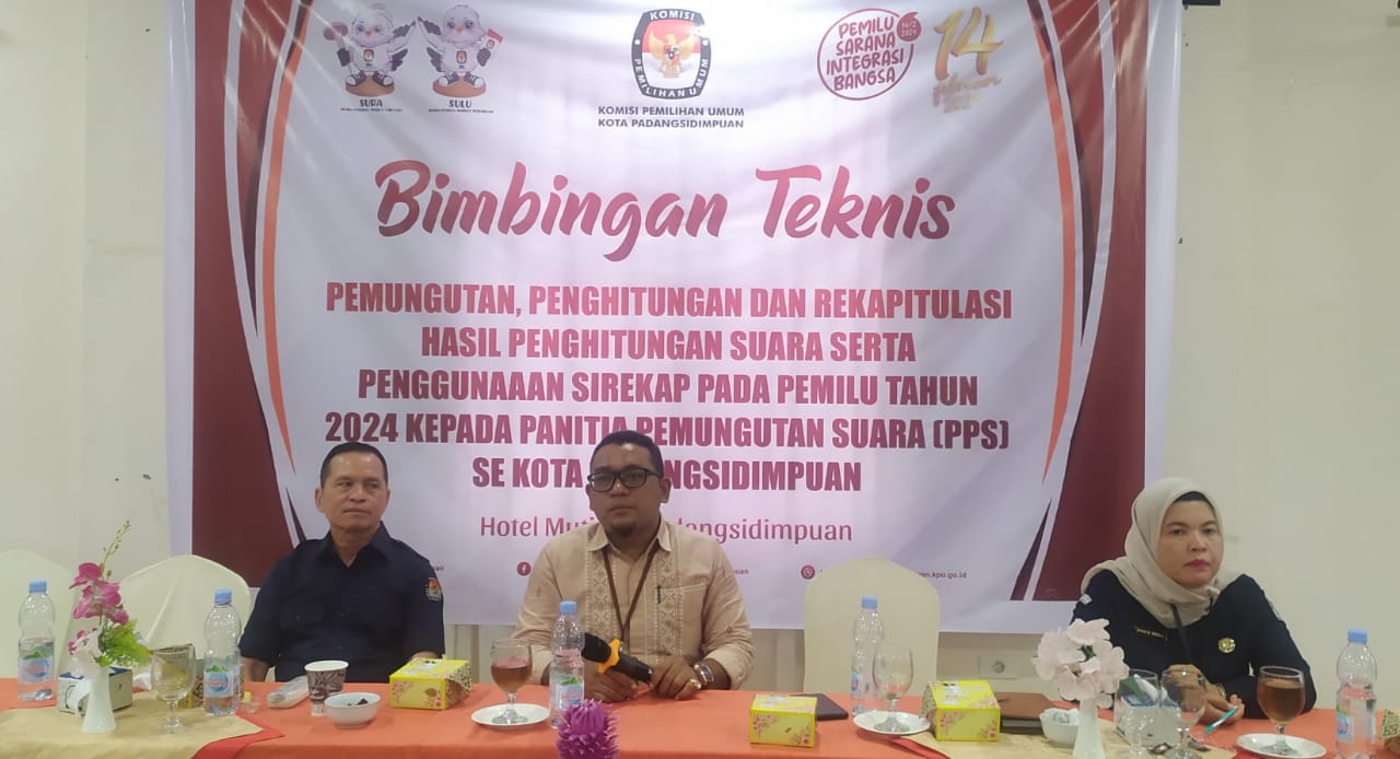 KPU Padangsidimpuan Bekali PPS Tentang Teknis Putungsura Dan Sirekap