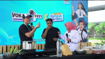 Demo Masak Bareng Alumni SMKN 8 Medan, Dirjen Diksi Apresiasi Transformasi Pendidikan Vokasi