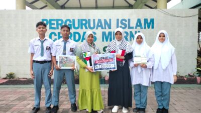 SMA Cerdas Murni Salurkan Donasi Palestina Melalui DD Waspada