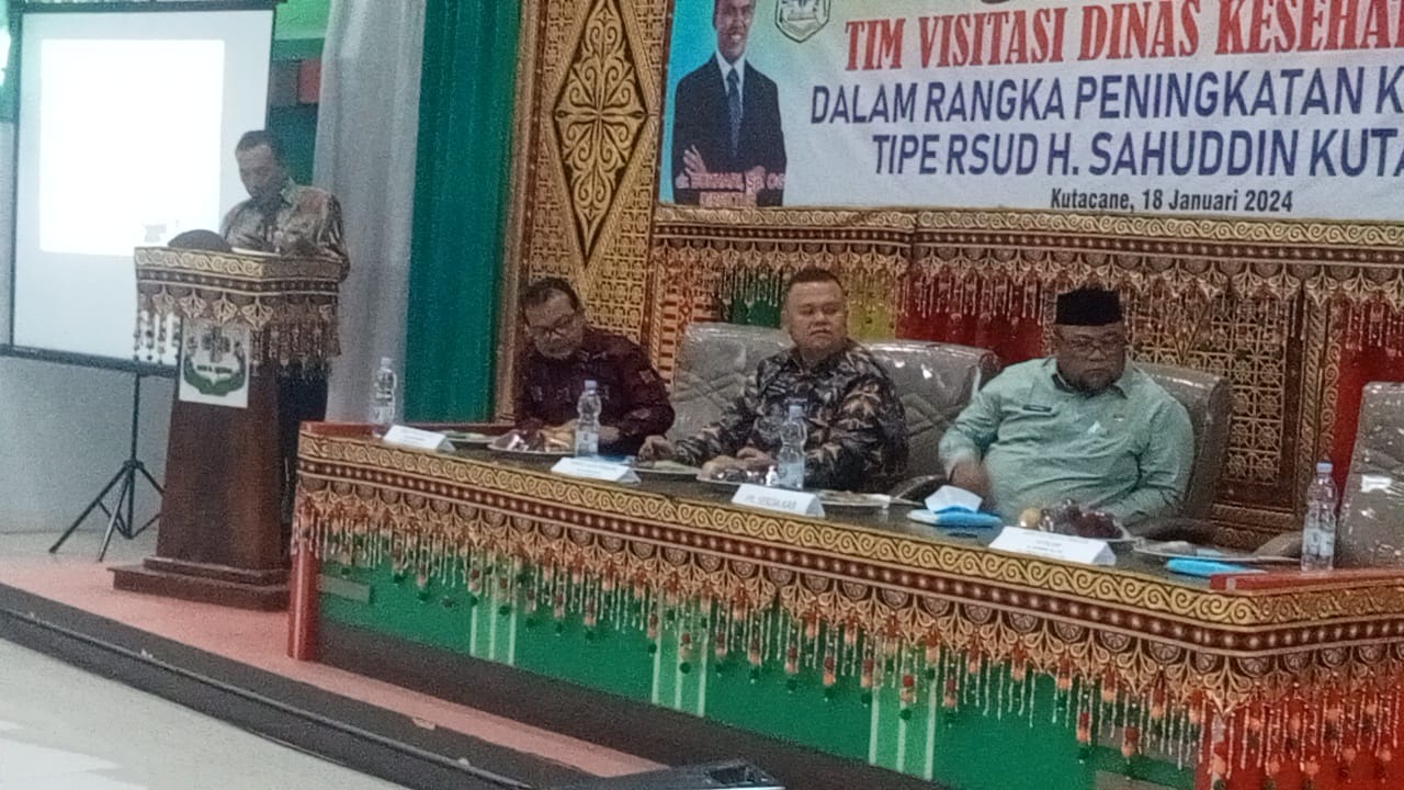 Tim Visitasi Provinsi Tingkatkan Type RSUD H. Sahudin