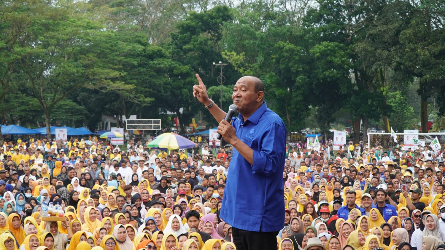 TKN Gelar Kampanye Akbar Prabowo-Gibran Di Stabat