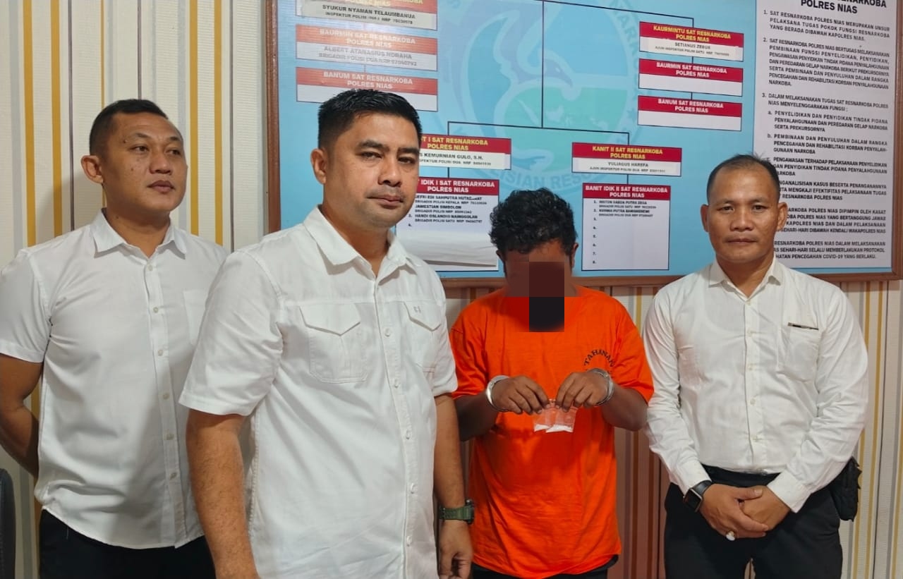 Oknum Pegawai Honorer BPN Nias Ditangkap Saat Bawa Narkoba