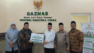 BAZNAS Sumut Salurkan Bantuan Renovasi Musholla Al Amanah di Tiga Juhar