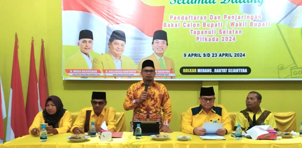 Herman Ritonga Dan Edison Rambe Daftar Ke Golkar Sebagai Balon Wakil Bupati Tapsel