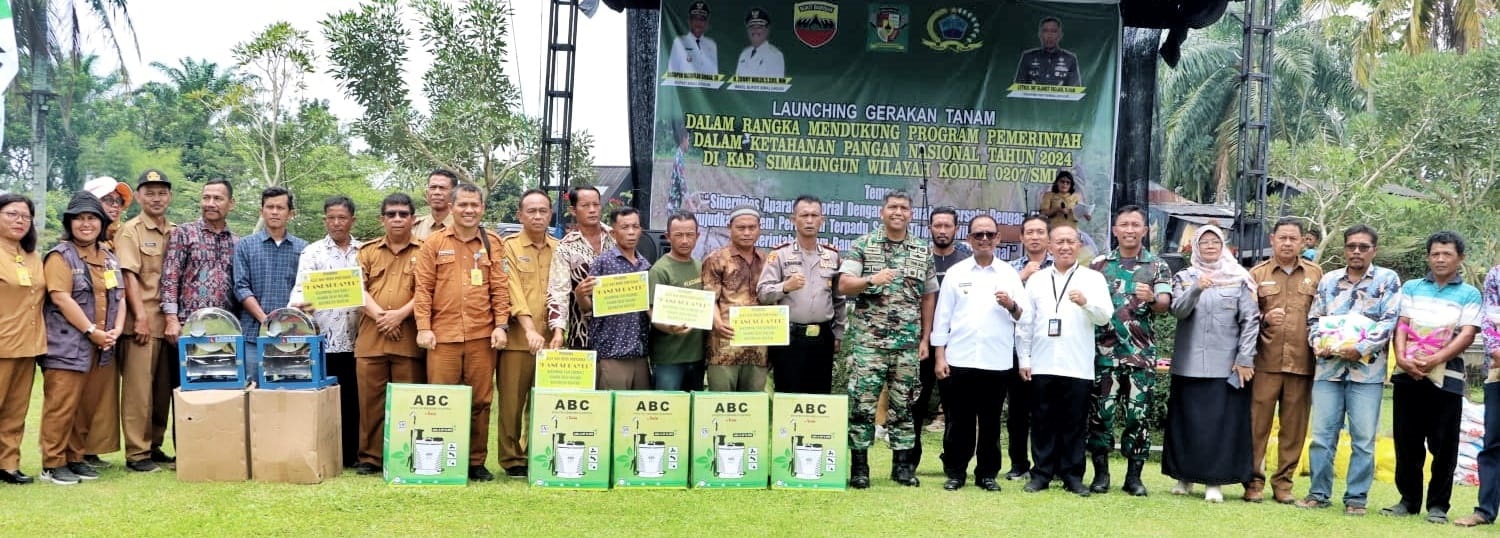 Dukung Ketahanan Pangan, Wabup Simalungun Launching Gerakan Tanam