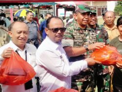 Wabup Simalungun Bersama Danrem 022/PT Hadiri Bazar TNI