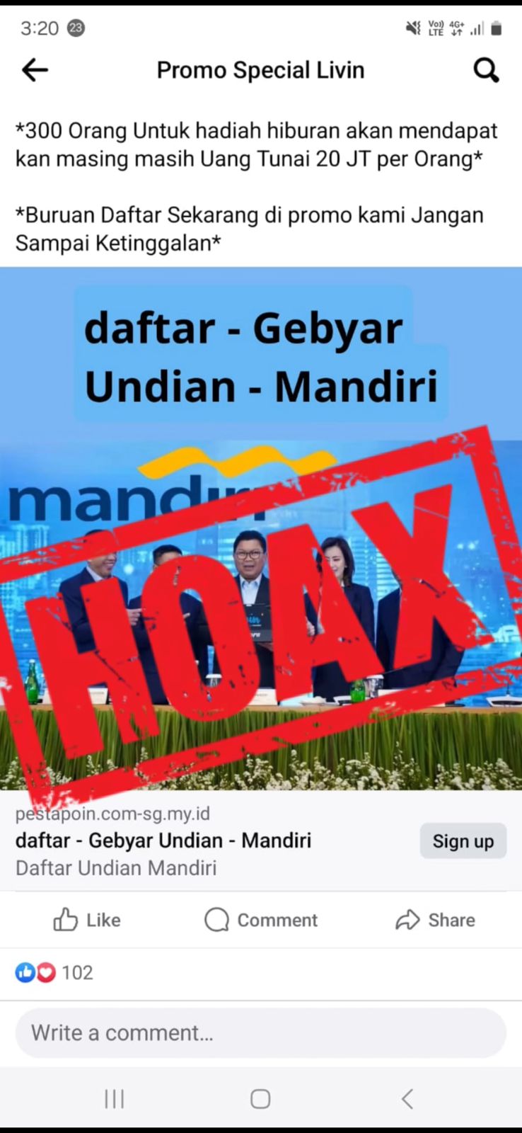 Bank Mandiri Himbau Masabah untuk Hati-Hati pada Modus Penipuan Berkedok Undian Berhadiah